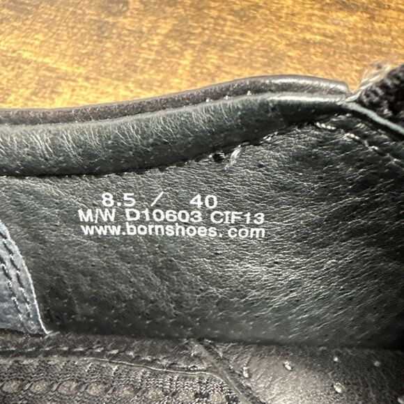 Born Leather Slip On Black Loafer Women's Size 8.5 D10603 CIF13 - Picture 6 of 15